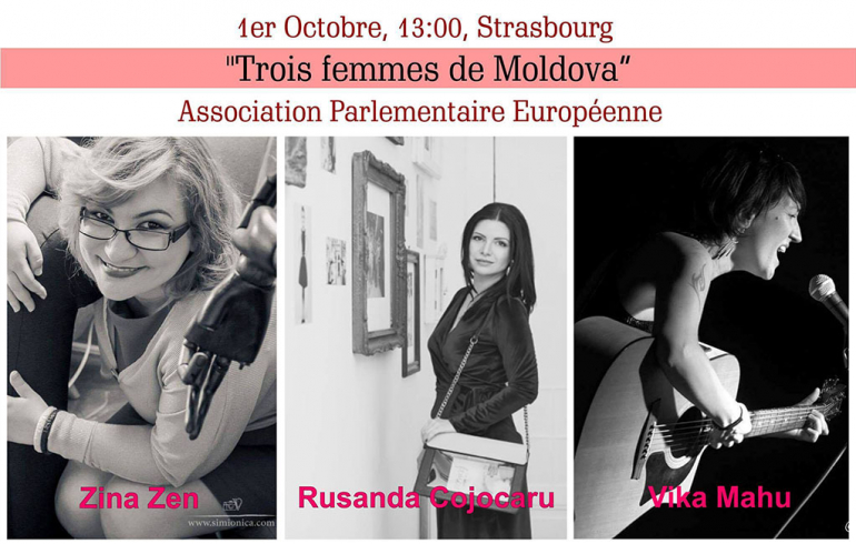 Zina Zen, Rusanda Cojocaru, Vika Mahu: ”Trois femmes de Moldova” — La Strasbourg